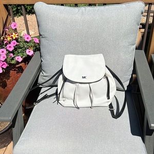 NWT Michael Kors backpack - White leather